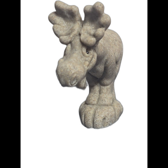 Quarry Critters Misty Moose Figurine Second Nature Design Misty 4.5" Faux Stone - Picture 1 of 8